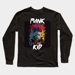 Graffiti Style - Cool Punk Kid 3 Long Sleeve T-Shirt